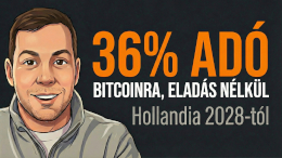 Hollandiában megszavazták: 36% adó a bitcoinra, eladás nélkül